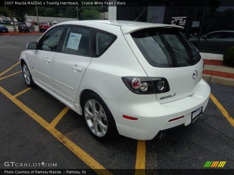Crystal White Pearl / Black 2007 Mazda MAZDA3 s Touring Hatchback