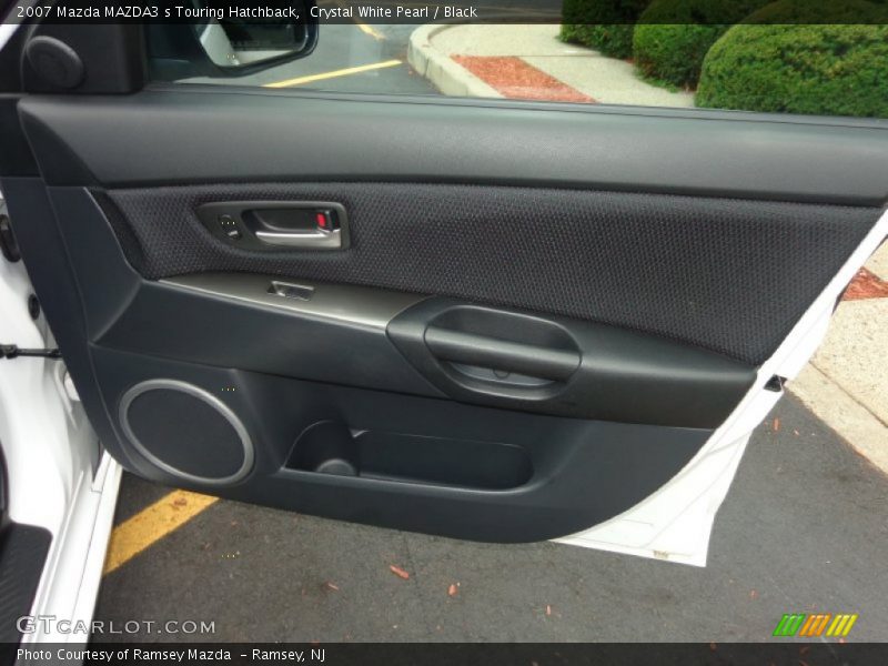 Crystal White Pearl / Black 2007 Mazda MAZDA3 s Touring Hatchback
