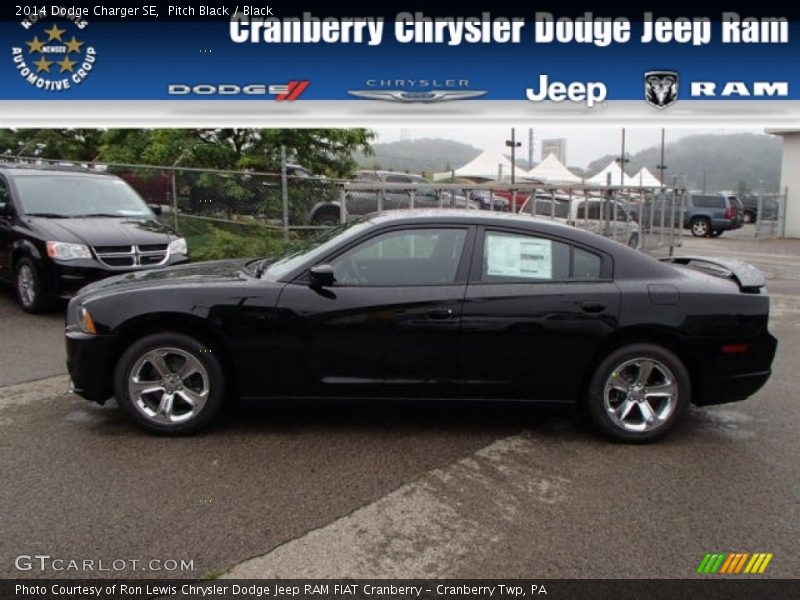 Pitch Black / Black 2014 Dodge Charger SE