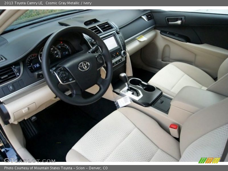 Cosmic Gray Metallic / Ivory 2013 Toyota Camry LE