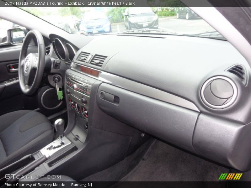 Crystal White Pearl / Black 2007 Mazda MAZDA3 s Touring Hatchback