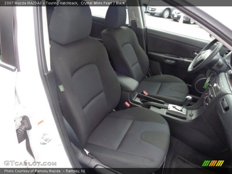 Crystal White Pearl / Black 2007 Mazda MAZDA3 s Touring Hatchback