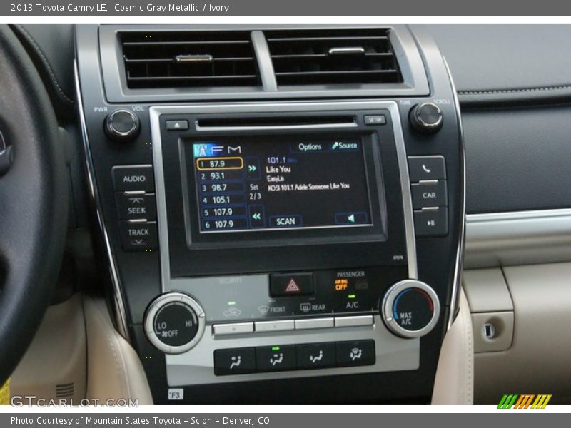 Cosmic Gray Metallic / Ivory 2013 Toyota Camry LE
