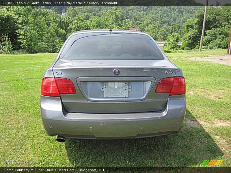 Titan Gray Metallic / Black/Parchment 2008 Saab 9-5 Aero Sedan