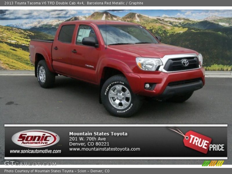 Barcelona Red Metallic / Graphite 2013 Toyota Tacoma V6 TRD Double Cab 4x4