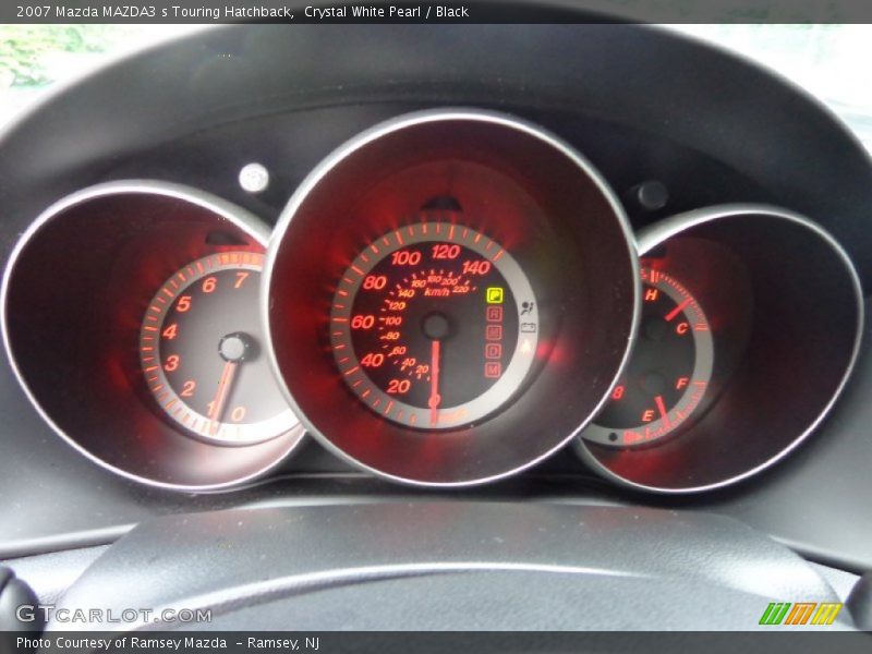 Crystal White Pearl / Black 2007 Mazda MAZDA3 s Touring Hatchback