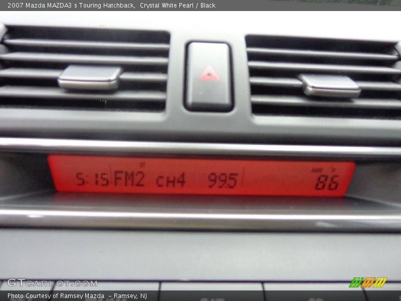 Crystal White Pearl / Black 2007 Mazda MAZDA3 s Touring Hatchback