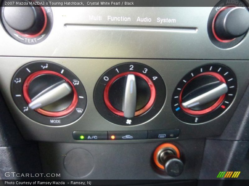 Crystal White Pearl / Black 2007 Mazda MAZDA3 s Touring Hatchback