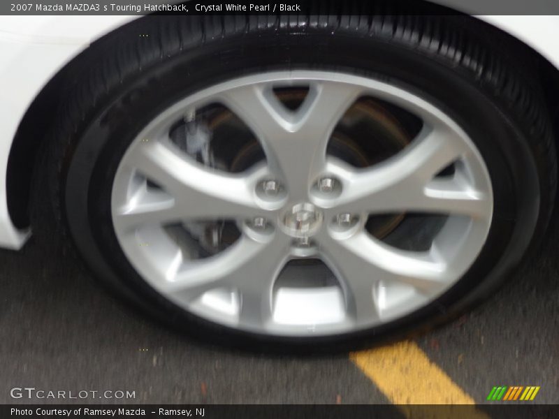 Crystal White Pearl / Black 2007 Mazda MAZDA3 s Touring Hatchback