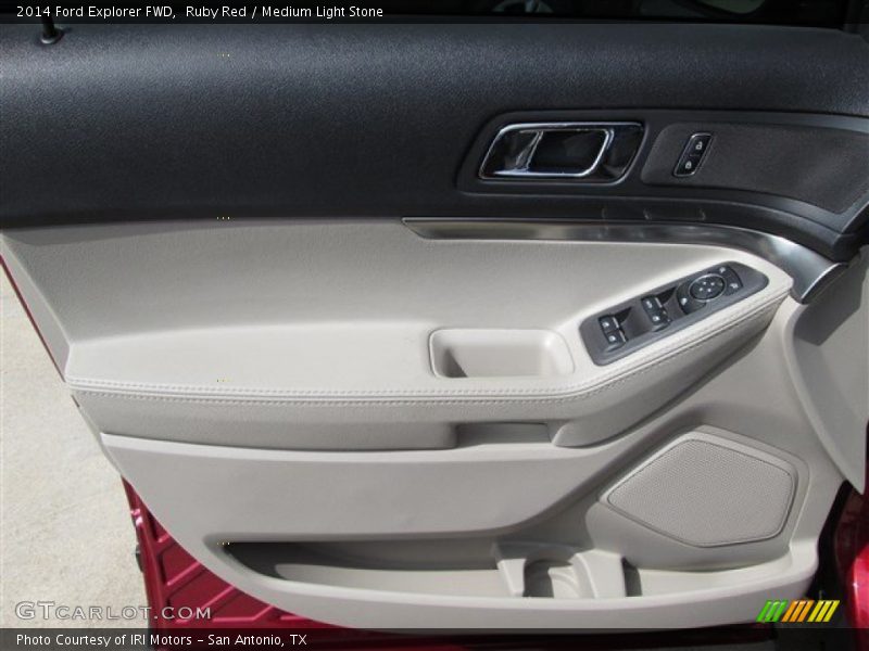 Ruby Red / Medium Light Stone 2014 Ford Explorer FWD
