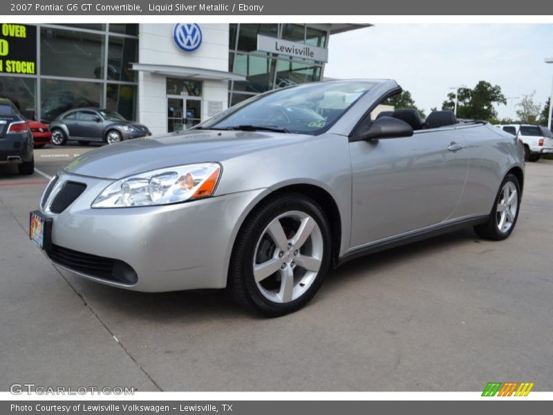 Liquid Silver Metallic / Ebony 2007 Pontiac G6 GT Convertible