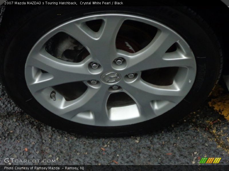 Crystal White Pearl / Black 2007 Mazda MAZDA3 s Touring Hatchback