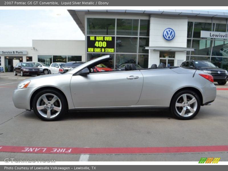 Liquid Silver Metallic / Ebony 2007 Pontiac G6 GT Convertible