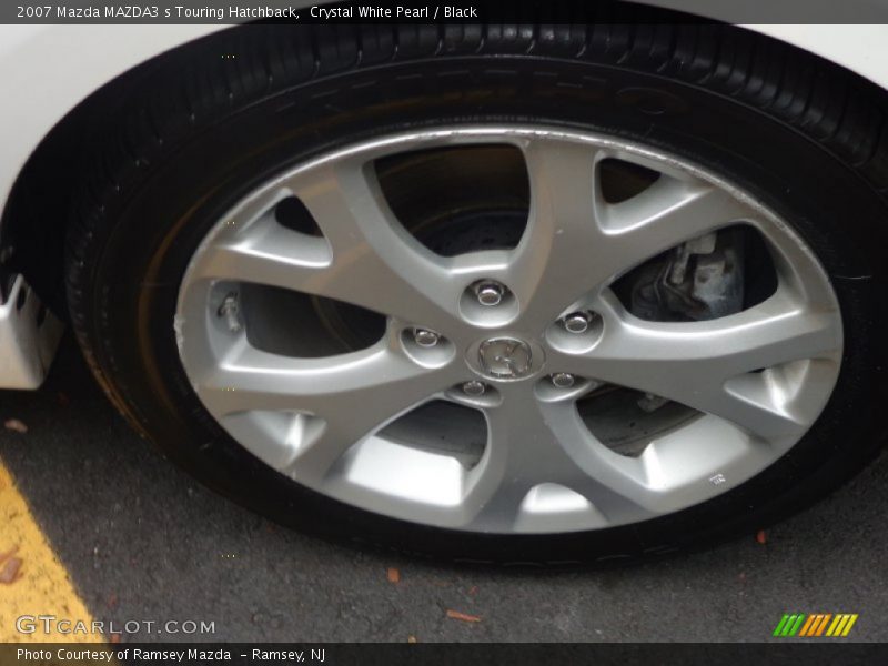 Crystal White Pearl / Black 2007 Mazda MAZDA3 s Touring Hatchback