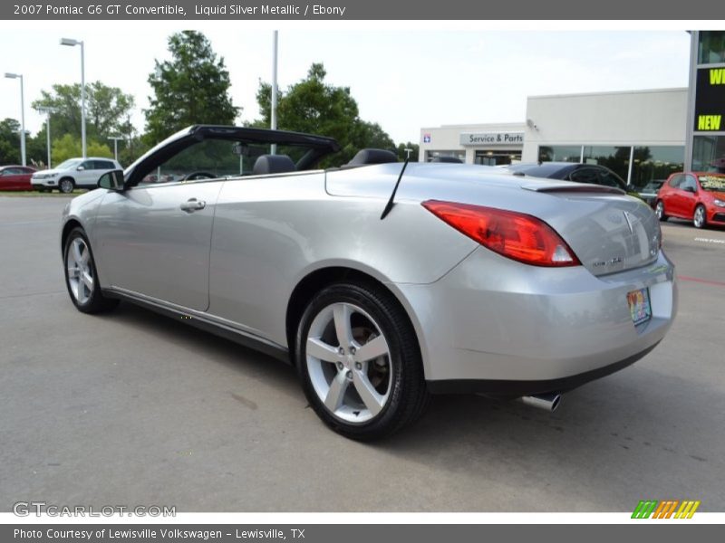 Liquid Silver Metallic / Ebony 2007 Pontiac G6 GT Convertible