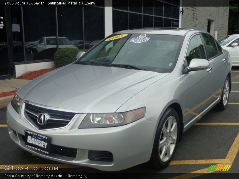 Satin Silver Metallic / Ebony 2005 Acura TSX Sedan