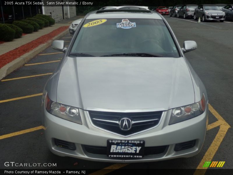 Satin Silver Metallic / Ebony 2005 Acura TSX Sedan