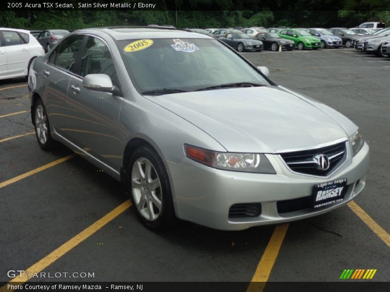Satin Silver Metallic / Ebony 2005 Acura TSX Sedan