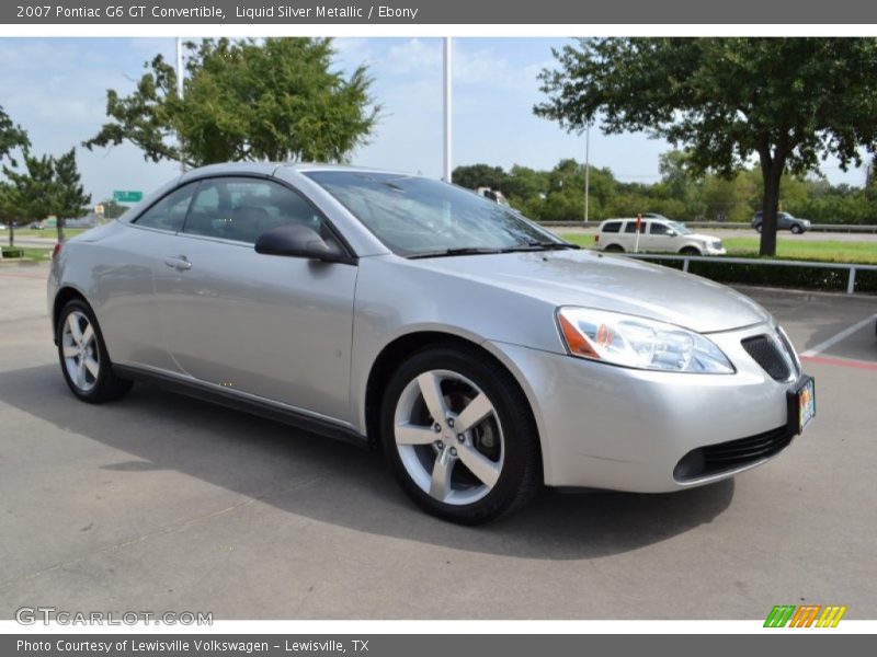 Liquid Silver Metallic / Ebony 2007 Pontiac G6 GT Convertible