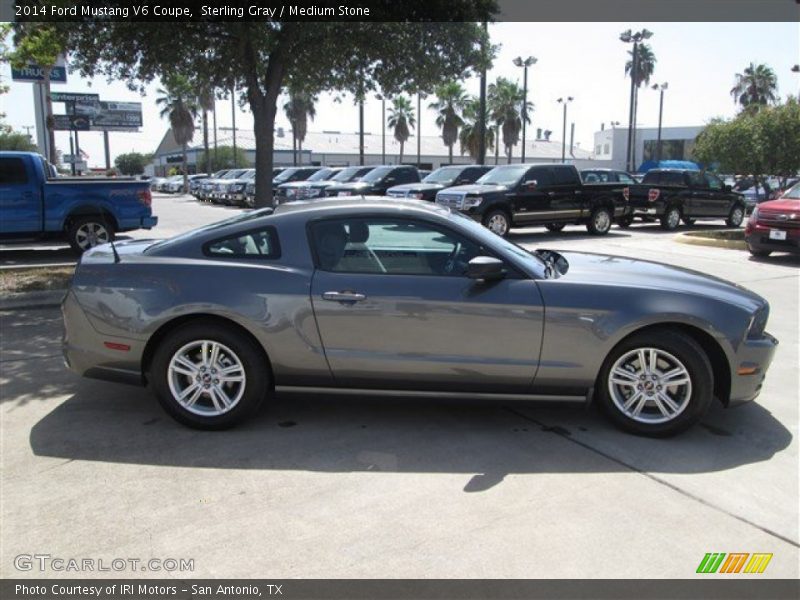 Sterling Gray / Medium Stone 2014 Ford Mustang V6 Coupe