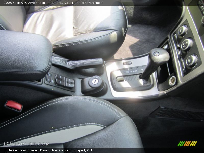 Titan Gray Metallic / Black/Parchment 2008 Saab 9-5 Aero Sedan