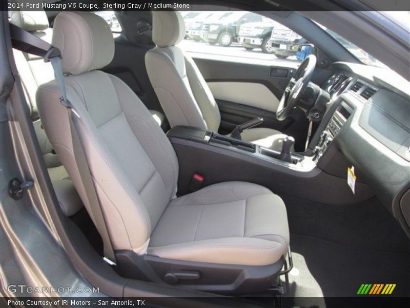 Sterling Gray / Medium Stone 2014 Ford Mustang V6 Coupe