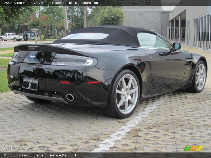 Black / Sahara Tan 2008 Aston Martin V8 Vantage Roadster