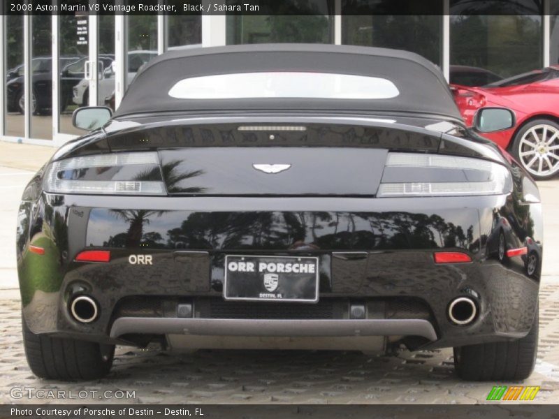 Black / Sahara Tan 2008 Aston Martin V8 Vantage Roadster