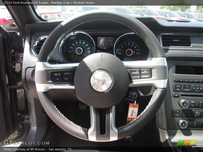 Sterling Gray / Medium Stone 2014 Ford Mustang V6 Coupe