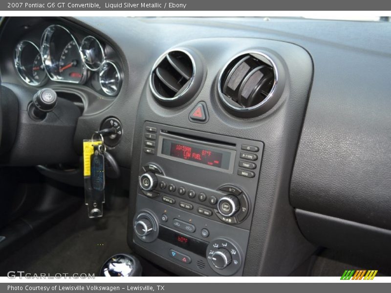 Liquid Silver Metallic / Ebony 2007 Pontiac G6 GT Convertible