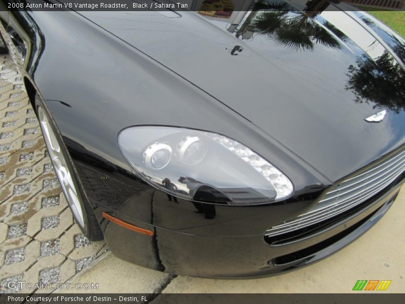 Black / Sahara Tan 2008 Aston Martin V8 Vantage Roadster