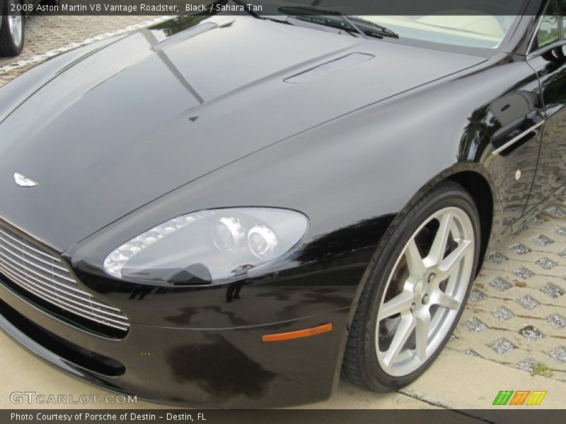 Black / Sahara Tan 2008 Aston Martin V8 Vantage Roadster
