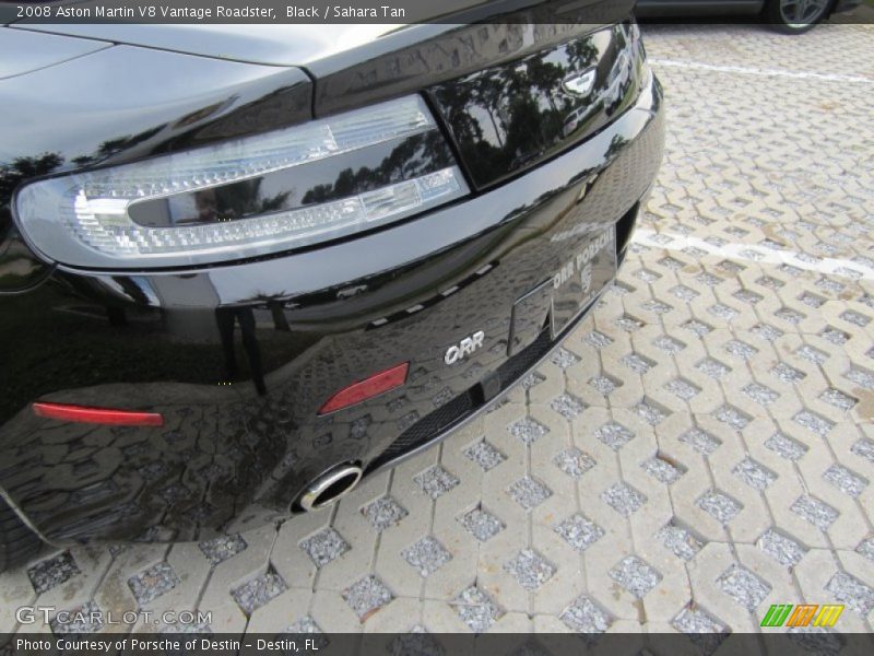 Black / Sahara Tan 2008 Aston Martin V8 Vantage Roadster