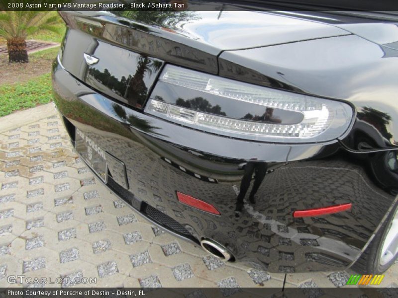 Black / Sahara Tan 2008 Aston Martin V8 Vantage Roadster