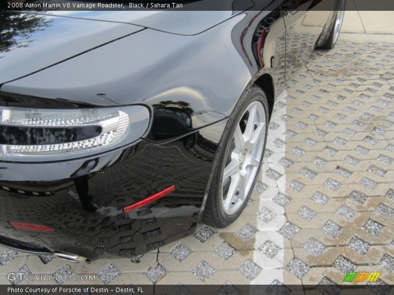 Black / Sahara Tan 2008 Aston Martin V8 Vantage Roadster