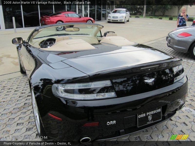 Black / Sahara Tan 2008 Aston Martin V8 Vantage Roadster