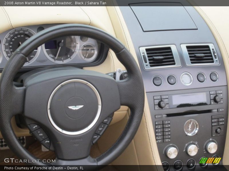 Black / Sahara Tan 2008 Aston Martin V8 Vantage Roadster