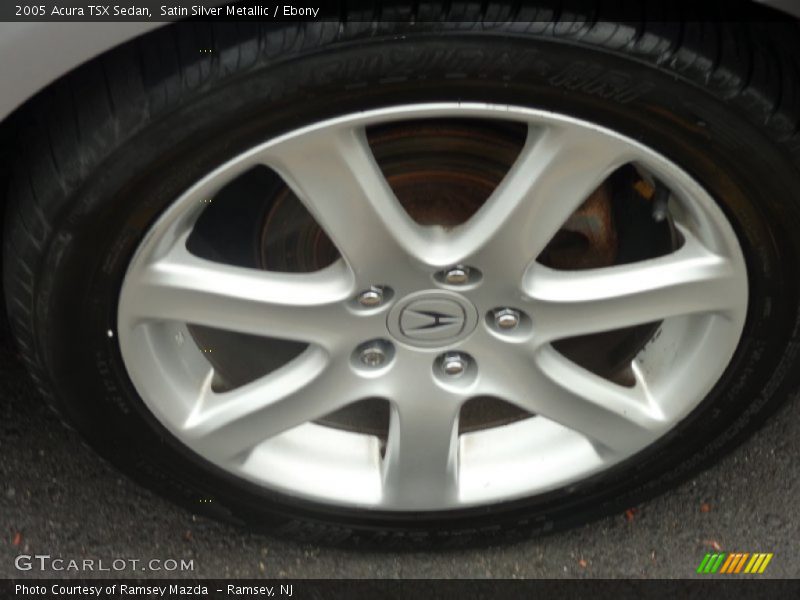 Satin Silver Metallic / Ebony 2005 Acura TSX Sedan