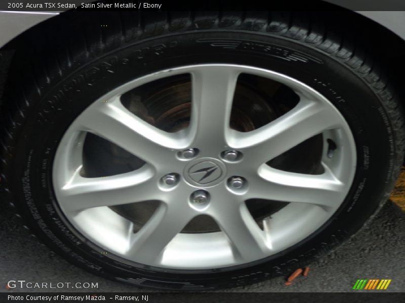 Satin Silver Metallic / Ebony 2005 Acura TSX Sedan