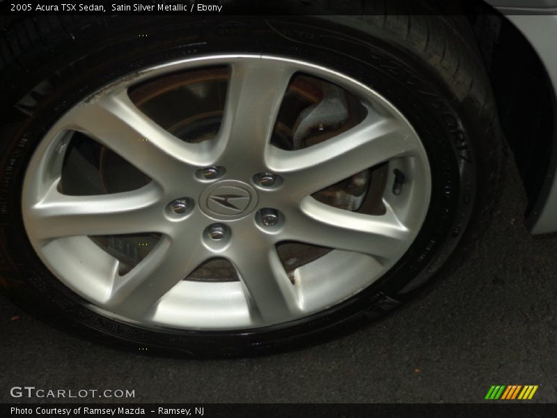 Satin Silver Metallic / Ebony 2005 Acura TSX Sedan