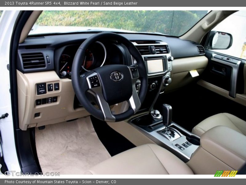 Blizzard White Pearl / Sand Beige Leather 2013 Toyota 4Runner SR5 4x4