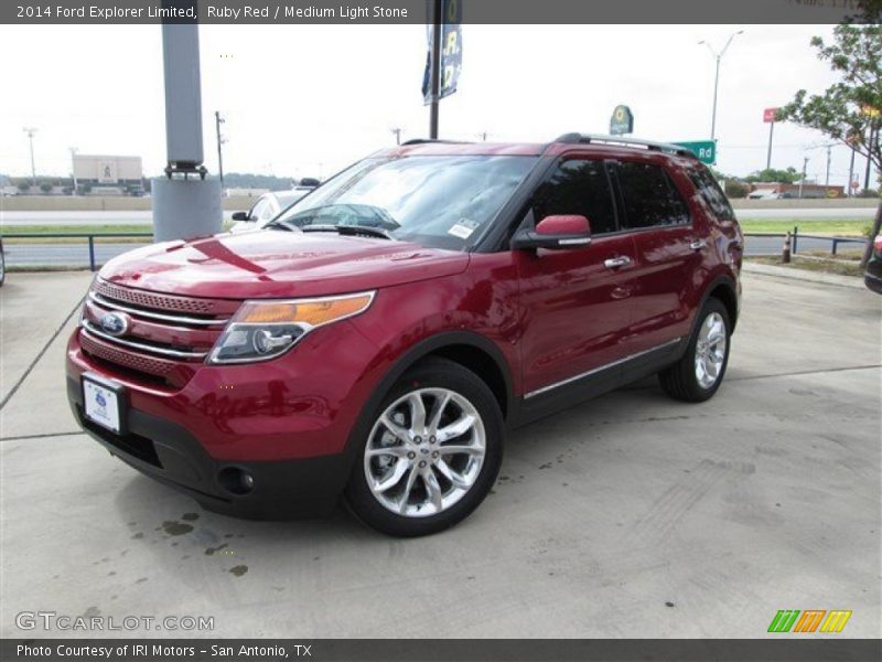 Ruby Red / Medium Light Stone 2014 Ford Explorer Limited