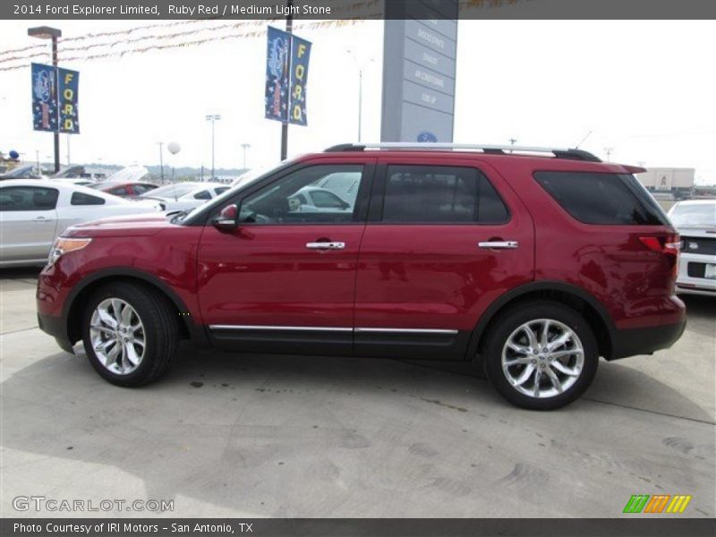 Ruby Red / Medium Light Stone 2014 Ford Explorer Limited