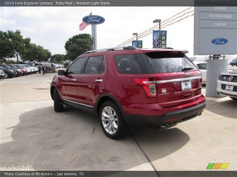 Ruby Red / Medium Light Stone 2014 Ford Explorer Limited