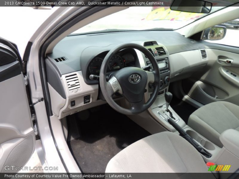 Quicksilver Metallic / Cocoa/Light Cashmere 2013 GMC Sierra 1500 Denali Crew Cab AWD