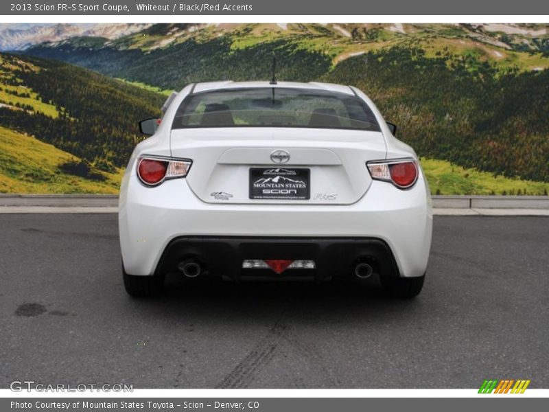 Whiteout / Black/Red Accents 2013 Scion FR-S Sport Coupe