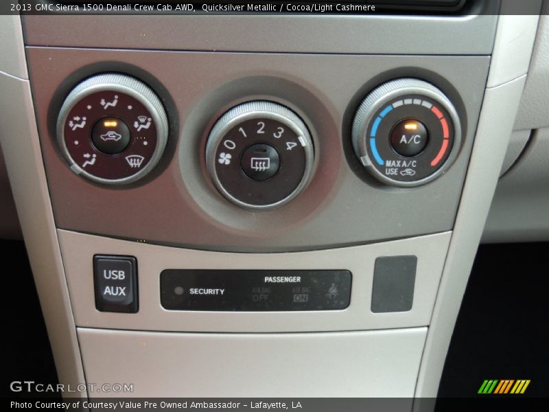 Quicksilver Metallic / Cocoa/Light Cashmere 2013 GMC Sierra 1500 Denali Crew Cab AWD