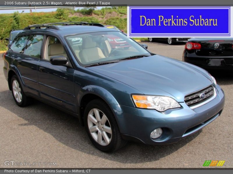 Atlantic Blue Pearl / Taupe 2006 Subaru Outback 2.5i Wagon