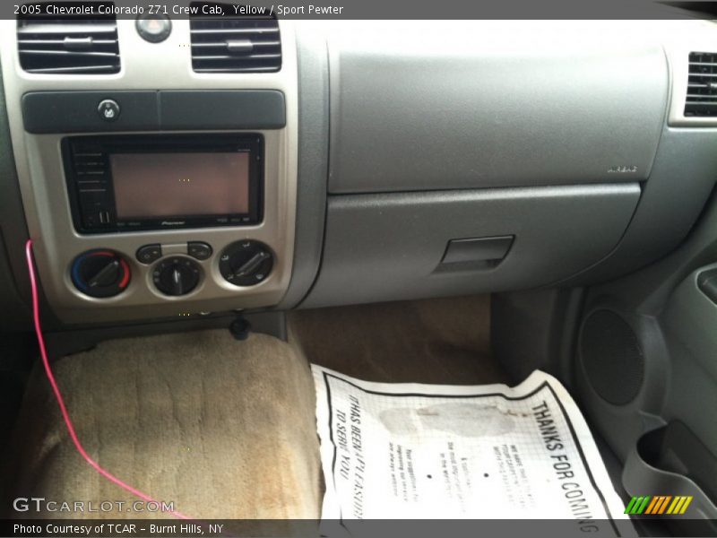 Yellow / Sport Pewter 2005 Chevrolet Colorado Z71 Crew Cab