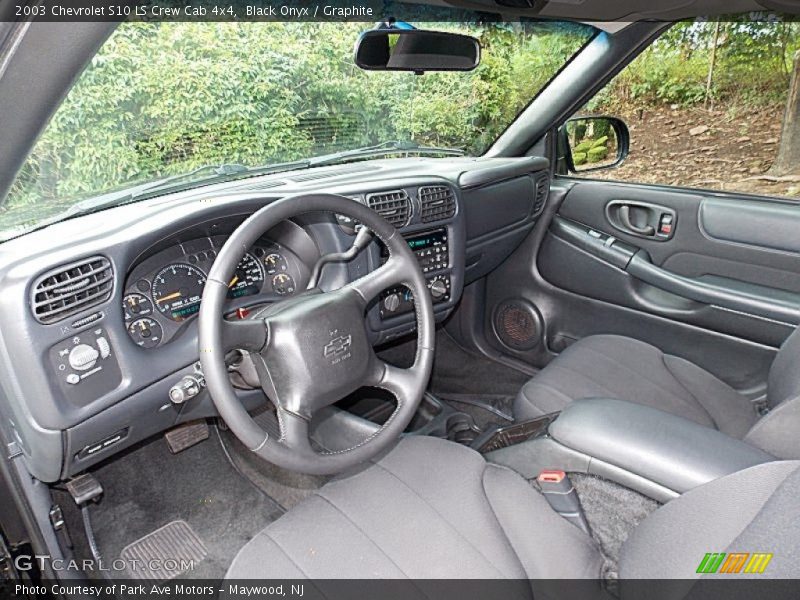 Graphite Interior - 2003 S10 LS Crew Cab 4x4 